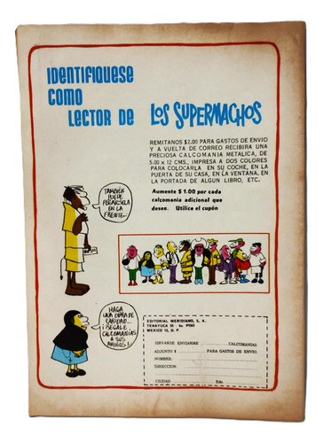 Los Supermachos #74 / Rius / Historieta Vintage (1967) (Usado)