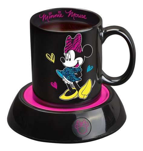 Calentador De Tazas Disney Minnie Mouse Con Taza De 12 Oz Dm