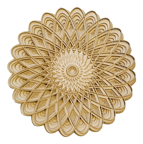 Imagen 1 de 3 de Cuadro Mandala 3d De 11 Capas Para Pared, Mdf