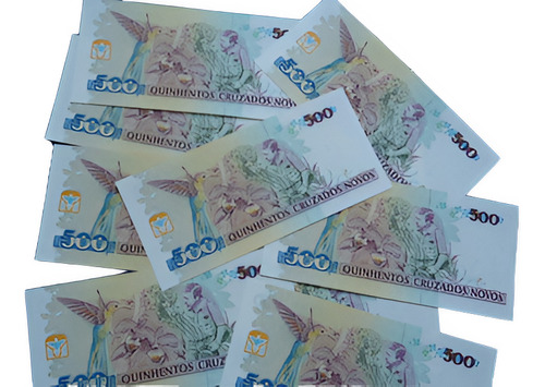 12 Cédulas: 500 Cruzados C/carimb Sequenciais - 1990 . (Usado)