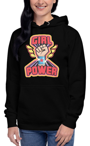 Sudadera Girl Power. Super Mujer. Empoderamiento Femenino