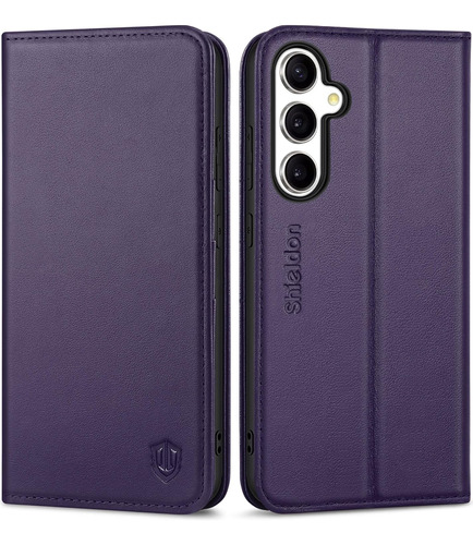 Funda De Cuero Para Samsung Galaxy S23 Fe 6.4 - Purpura