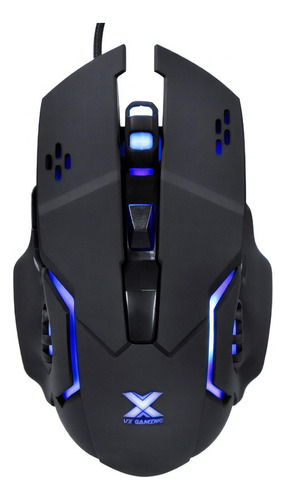 Mouse Vx Gaming Galatica 2400dpi Led Azul Vinik Cor Preto/azul