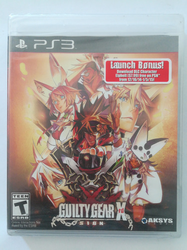 Guilty Gear Xrd Sign Ps3 100% Nuevo, Original Y Sellado