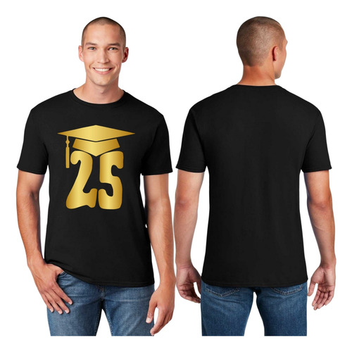 Playera Hombre Graduación Graduado Birrete