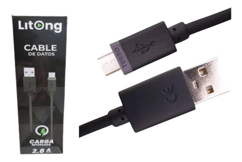 Cable De Datos Litong 2.8a Micro Usb Turbo Para Motorola