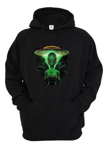 Sudadera Caballero Alien Verde