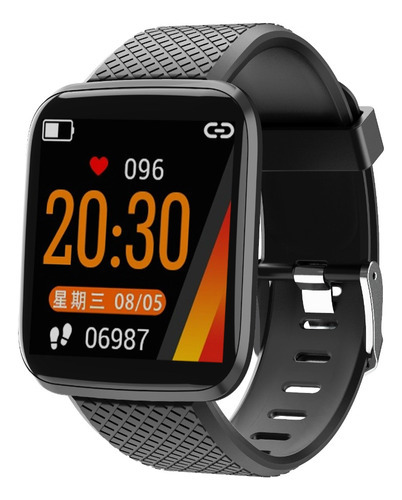 Imagen 2 de 2 de Reloj Smartwatch Gtc Inteligente Swg-003 Color De La Caja Roja Color De La Malla Rojo