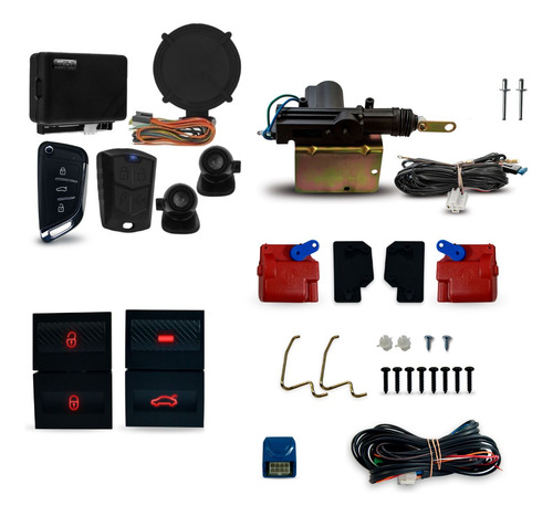 Kit Trava Elétrica + Porta Malas E Alarme C/chave Gol G3 2p
