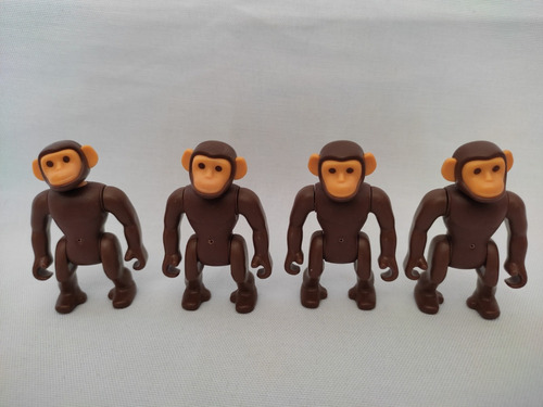 4 Monos Chimpances Playmobil 