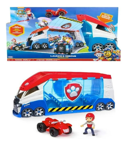 Vehiculo Paw Patrol Transformable 6069338 Color Azul