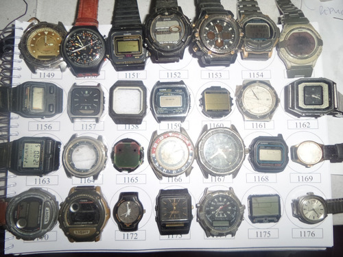 Lote 5 Sucatas Casio E Outros- Máquina Do Tempo