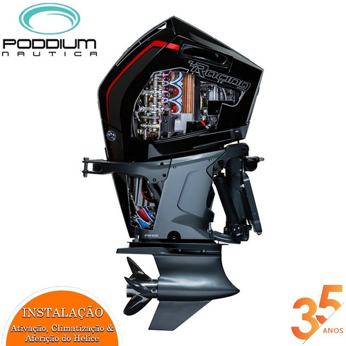 Imagem 7 de 9 de Motor De Popa Mercury 450 Hp L 4t Racing + Frete E/t Poddium
