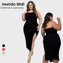 Comprar Vestido Longo Plus Size Tubinho Feminino Tomara Que Caia