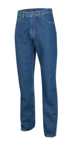 Pantalon Jean Clasico Denim Resistente Trabajo Uniforme