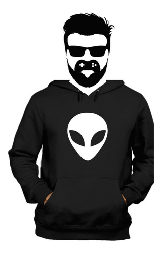 Buzo Alien Extraterrestrre  Saco Deportivo Hoodie 