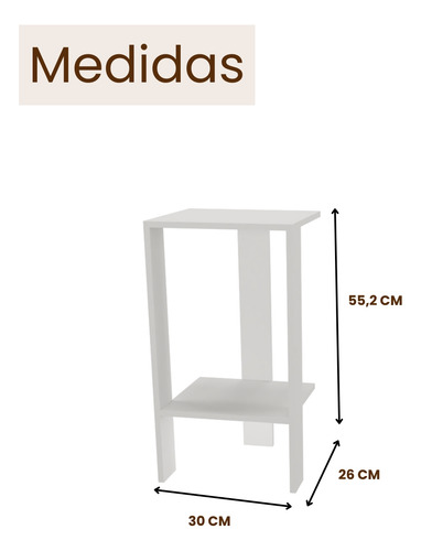 Mesa De Cabeceira Canto Pequena Criado Mudor Branco Quarto