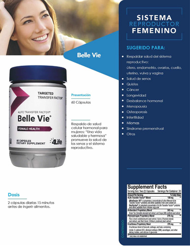 Belle Vie / Sistema Reproductor Femenino / Estrógeno / Menop