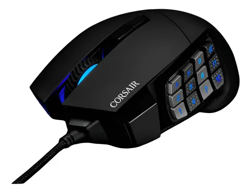 Mouse Gamer Corsair Scimitar Elite 17 Botões Preto Premium