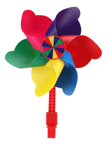 2 Decoração De Moinho De Vento De Poste Longo Colorido