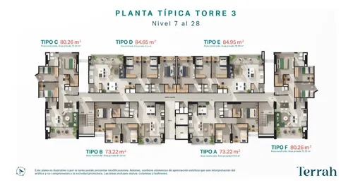 Cesión De Derechos En Terrah: Piso Alto Sin Poniente, El Apto Mas Grande Del Proyecto, Con Descuento Del Precio En Sala