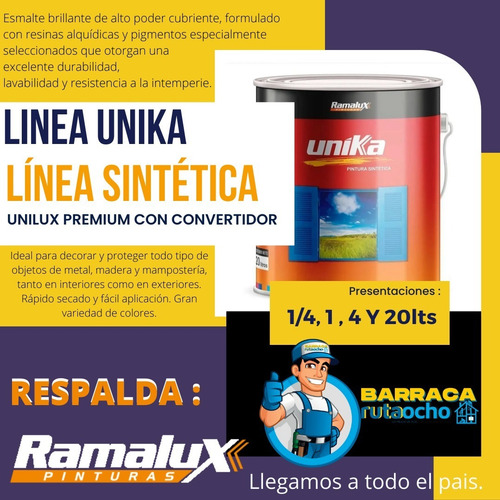Imagen 2 de 5 de Esmalte Convertidor Unilux Gris 1.0 Lts