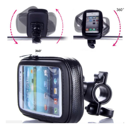 Porta Celular Motos Bici Universal Soul Impermeable Telefono Sop-q900