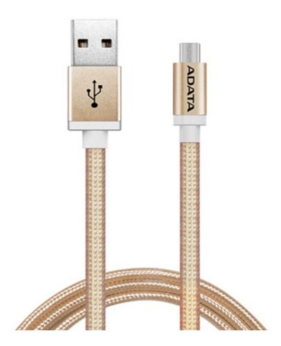 Adata Cable Usb Android Usb Amucal V8 Tejido Colores Color AMUCAL-100CMK-CGD // DORADO