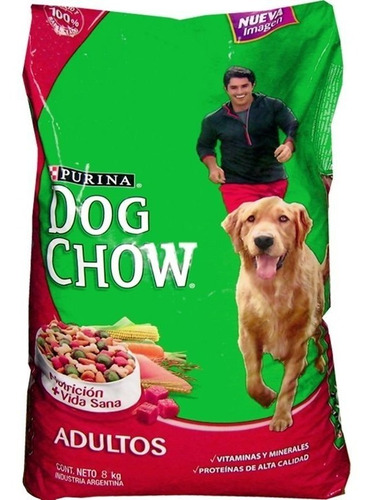 Comida De Perro Dog Chow Raza Mediana Y Grande 8 Kg