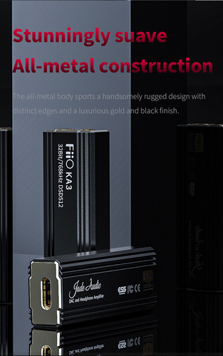 Fiio Ka3 Dac Tipo C Es9038q2m Amplificador Portatil Hi Res