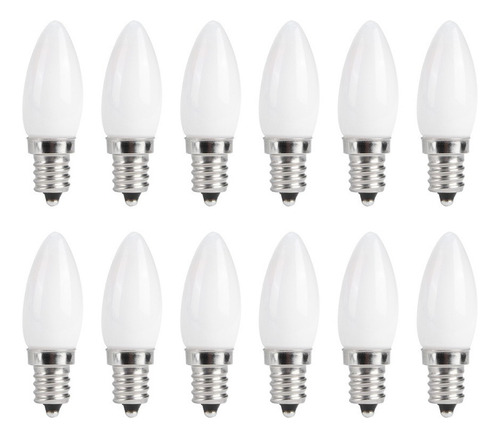 10 Bombillas Mini E12 Led Para Candelabros De 1,5 W Ac 230 V