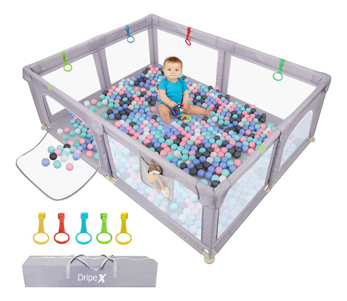 Dripex Corral Para Beb, Juego Grande Para Bebs Con Puertas D