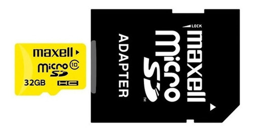 Imagen 2 de 4 de Memoria Micro Sd 32 Gb Maxell Clase 10 Tarjeta Adaptador