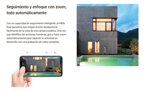 Cámara Seguridad Wifi Domo Exterior Ezviz Dual 8mp Autozoom