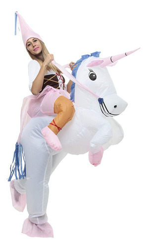 Rev Unicorn Disfraz Divertido De Unicornio Inflable Premium