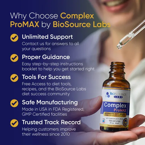Diet Drops Biosource Labs Complex Promax, 60 Ml (paquete De