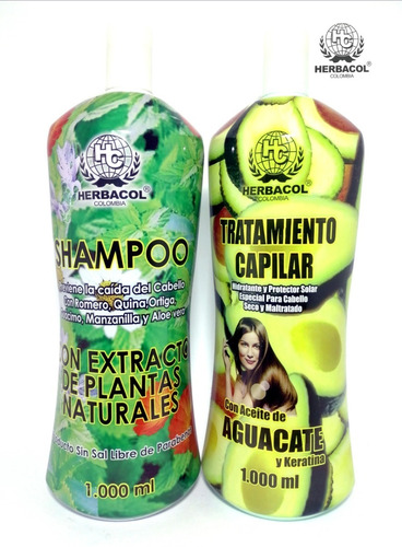 Shampoo  Extracto De Plantas Y Tratamient - L a $16