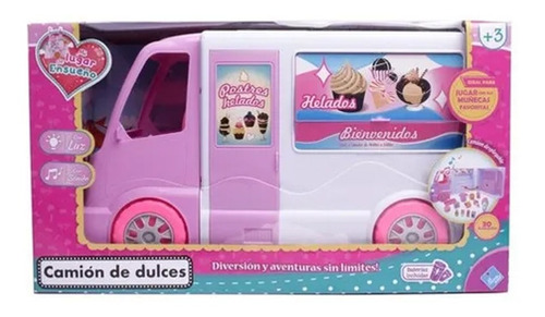 Camion Van De Dulces Con Luz Y Sonido Y Acces Para  Muñecas 
