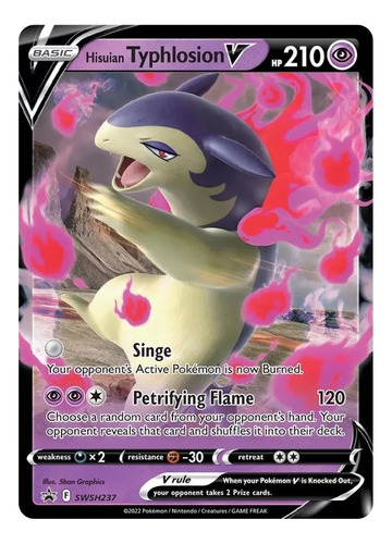 Lata Pokémon Poderes Divergente Typhlosion Hisui V - Copag