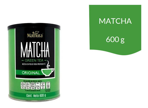 Te Matcha Mathura 600g Mezcla En Polvo