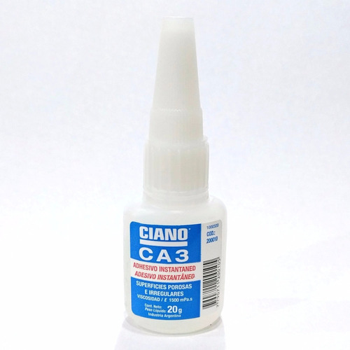 Ciano Ca3 20g Adhesivo Pegamento Cianocrilato Instant