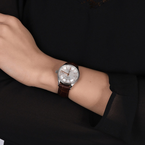 Reloj Grovana St. Andrews Lady 3194.1528 Clásico Zafiro Marrón Plateado Plateado