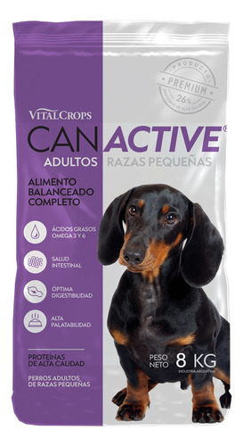 Alimento Para Perro Canactive Adulto Raza Pequeña 8 Kilos