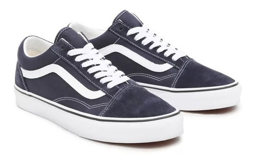 Imagen 4 de 8 de Zapatillas Vans Mod Old Skool Azul Oscuro Nueva Colección