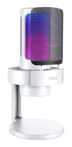 Micrófono Fifine AmpliGame A8 Condensador Cardioide color white