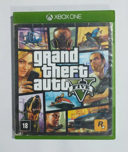 Jogo Gta 5 Grand Theft Auto V E Encarte Dvd Xbox One