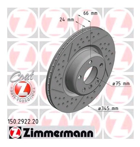 Disco De Freio Tras. Bmw 116i 2010-2019 (f20)