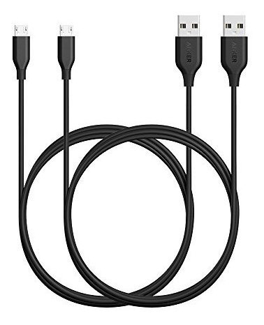 2 Unidade Powerline Micro Usb 6 Pie Cable Duradero Fibra LG