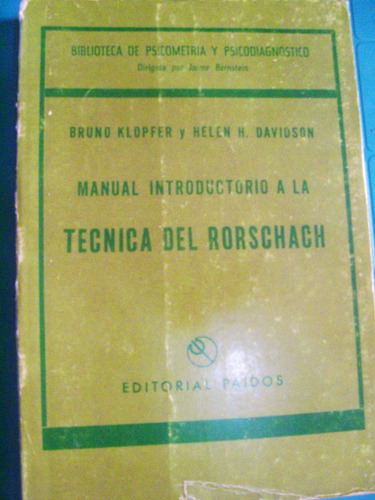 Manual Introductorio A La Tecnica Del Rorschach