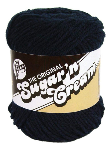 Lily Sugar 'n Cream 100% Algodon Solido Hilado Bright Navy #